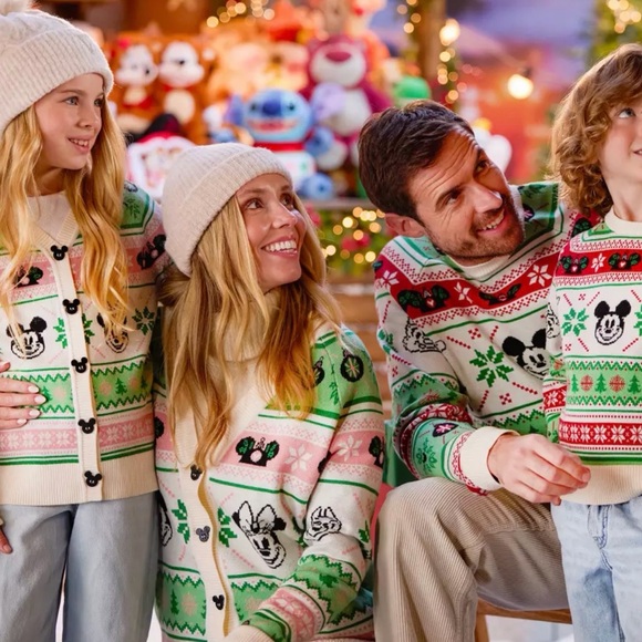 Mickey Mouse and Friends Holiday Cardigan Sweater | Disney Store - Picture 3 of 5